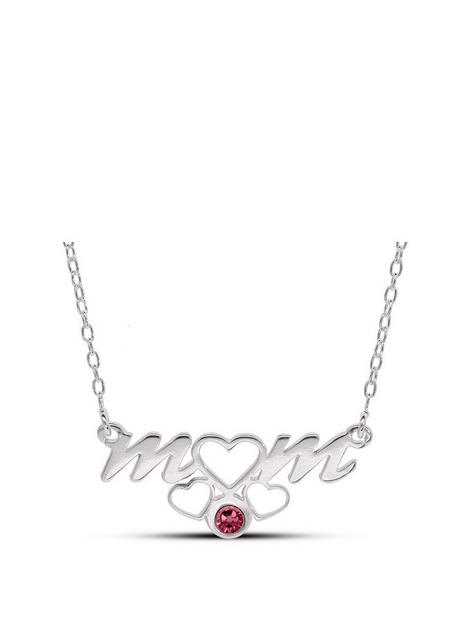 the-love-silver-collection-sterling-silver-mum-heart-necklace-with-birthstone