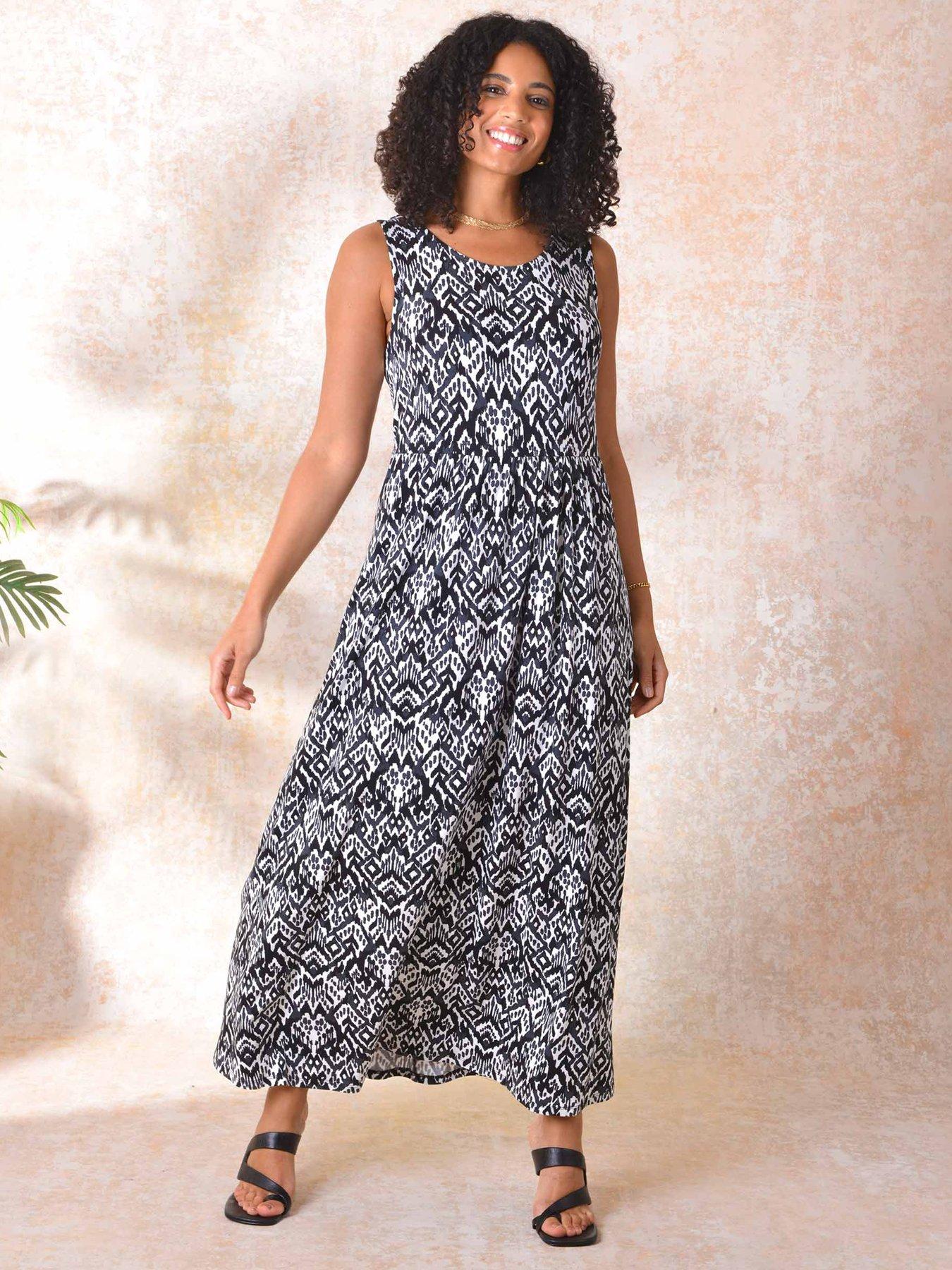 Live Unlimited Mono Print Jersey Maxi 