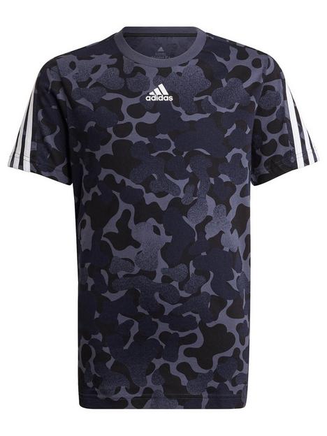 adidas-future-icons-junior-boys-3-stripe-gradient-t-shirt-dark-blue