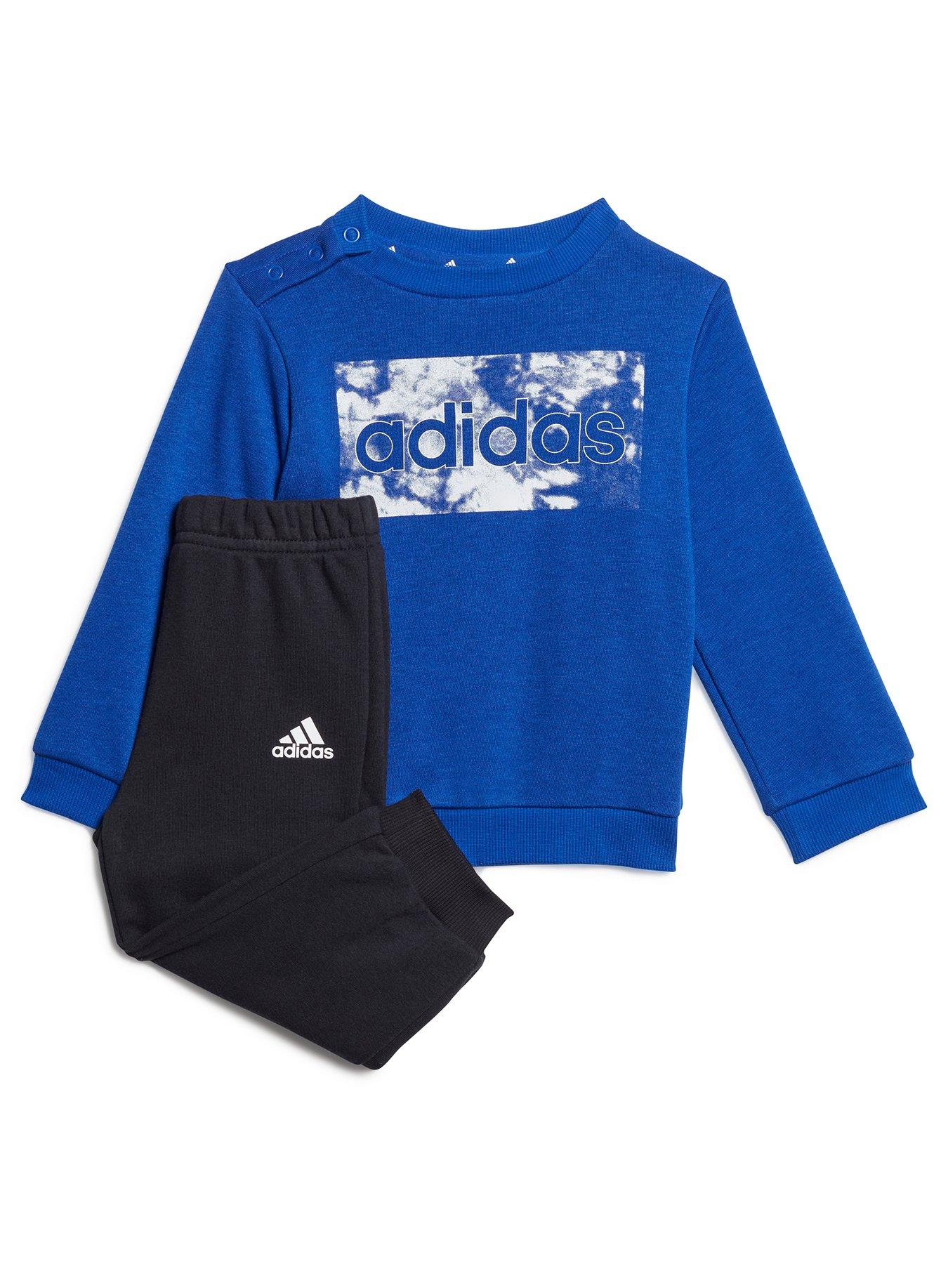 adidas originals linear all over print ss tracksuit infant