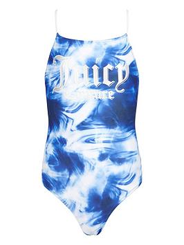 juicy-couture-girls-marble-print-swimsuit-blue