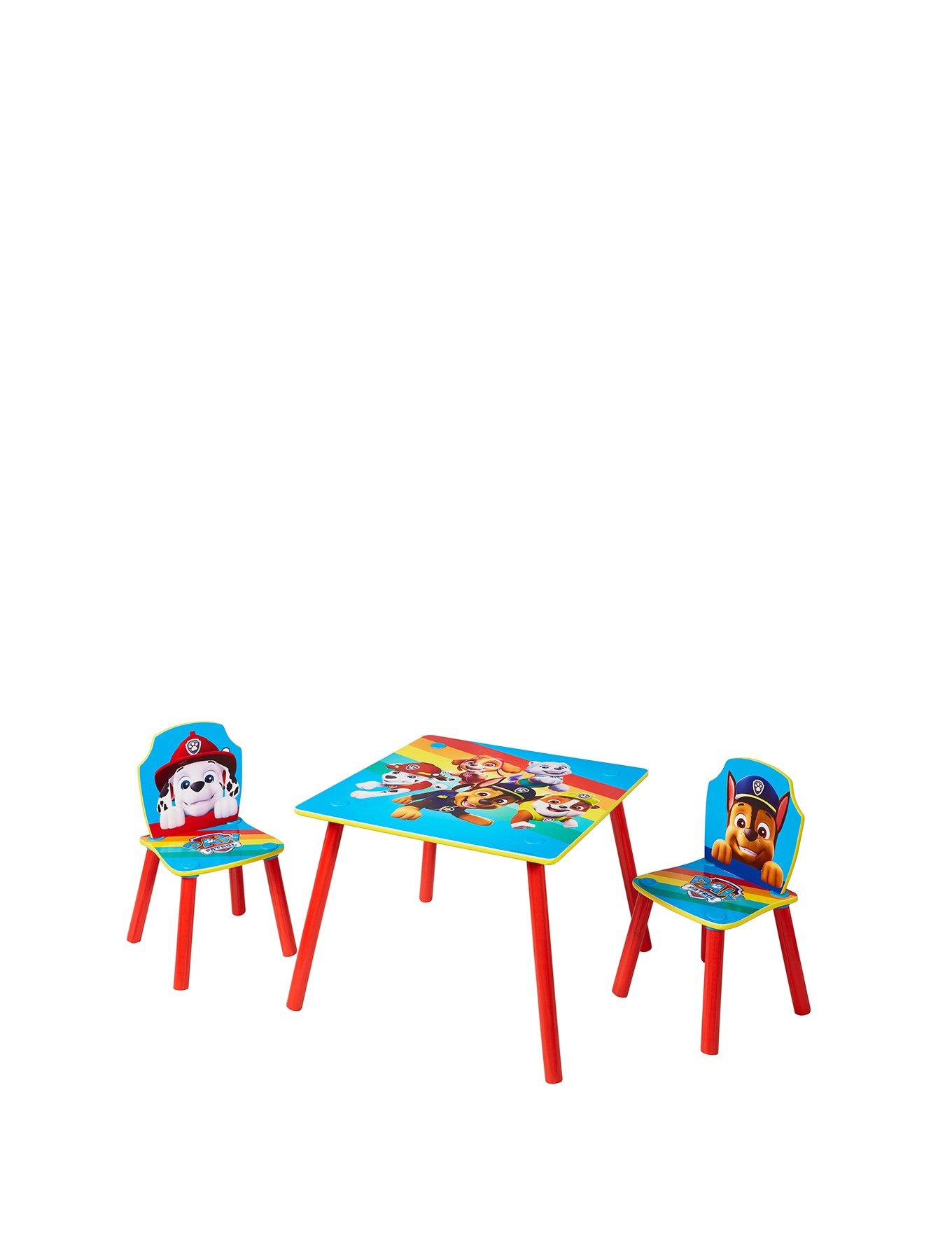 Multicoloured Wood HelloHome Pj Masks Kids Table And 2 Chairs Set 