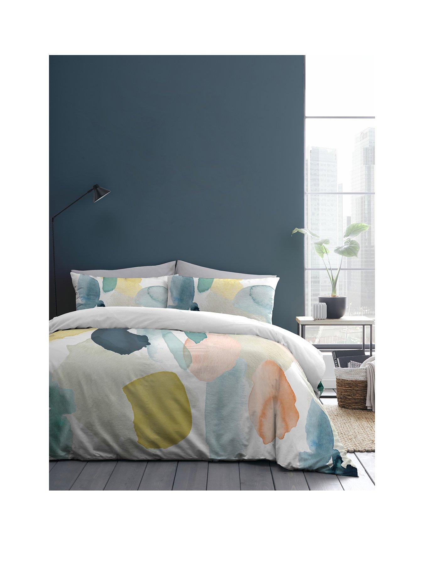 reversible duvet set polycotton Details about   Duvet feather bed a square and Half show original title 