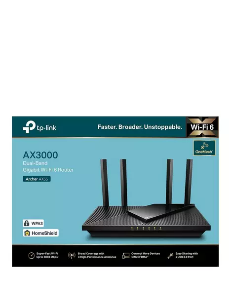 prod1091544261: Archer AX3000 Wi-Fi 6 Dual Band Gigabit Router (for cable)