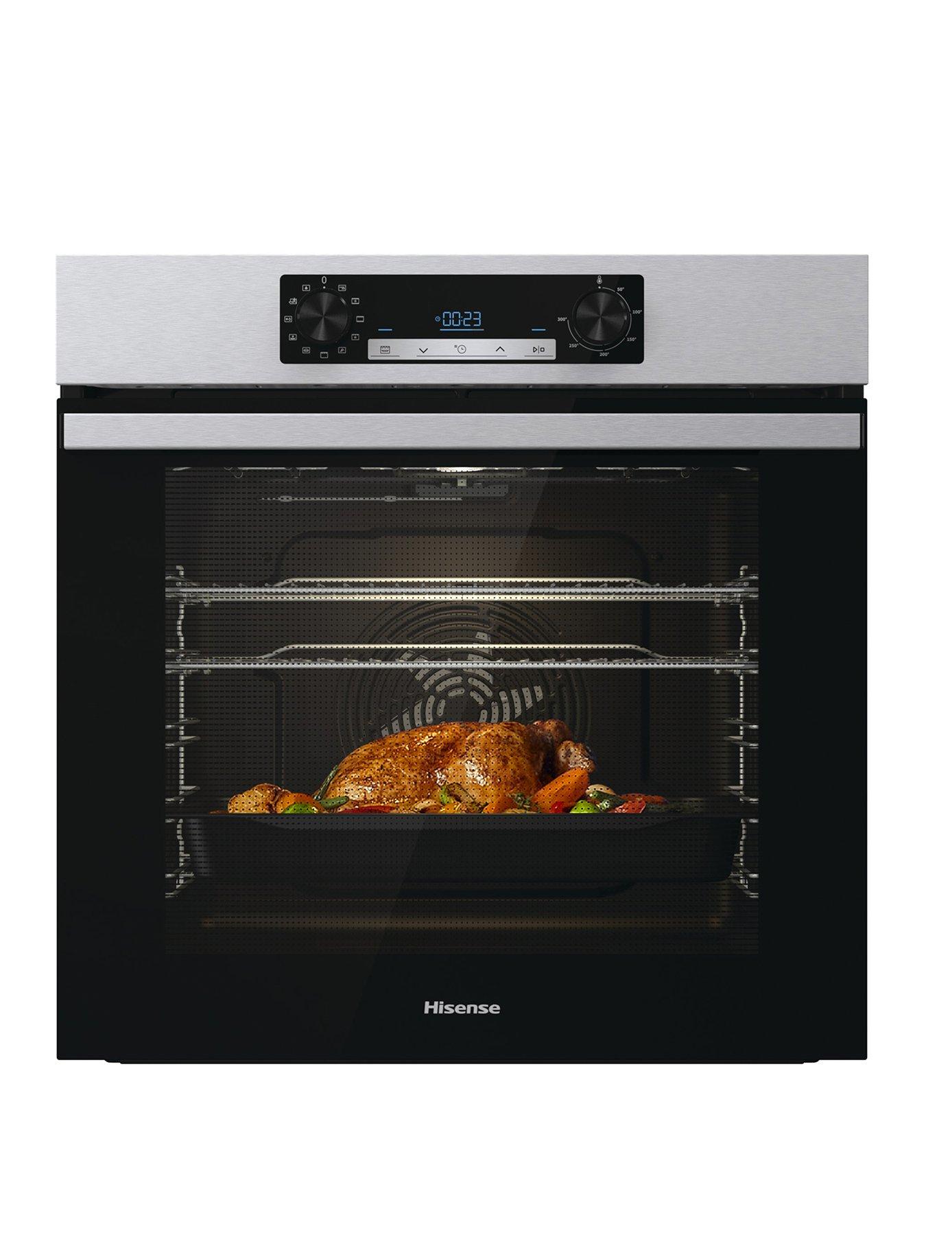 single stainless steel oven