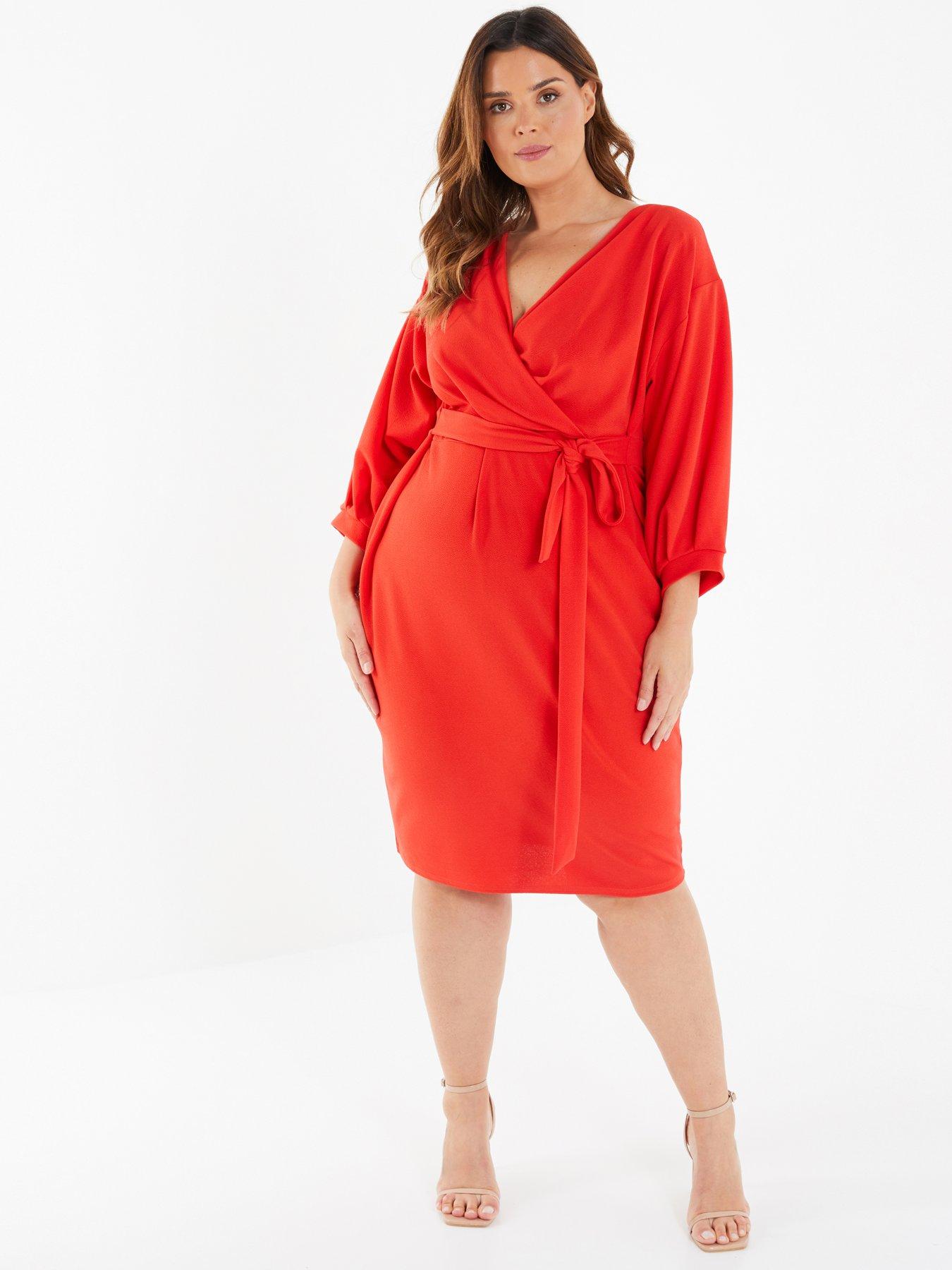 Details about   Maternity Coral 3/4 Flute Sleeve Dress 