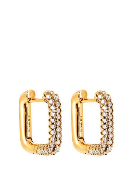 seol-gold-18ct-gold-plated-sterling-silver-cubic-zirconia-large-rectangle-huggie-hoop-earrings