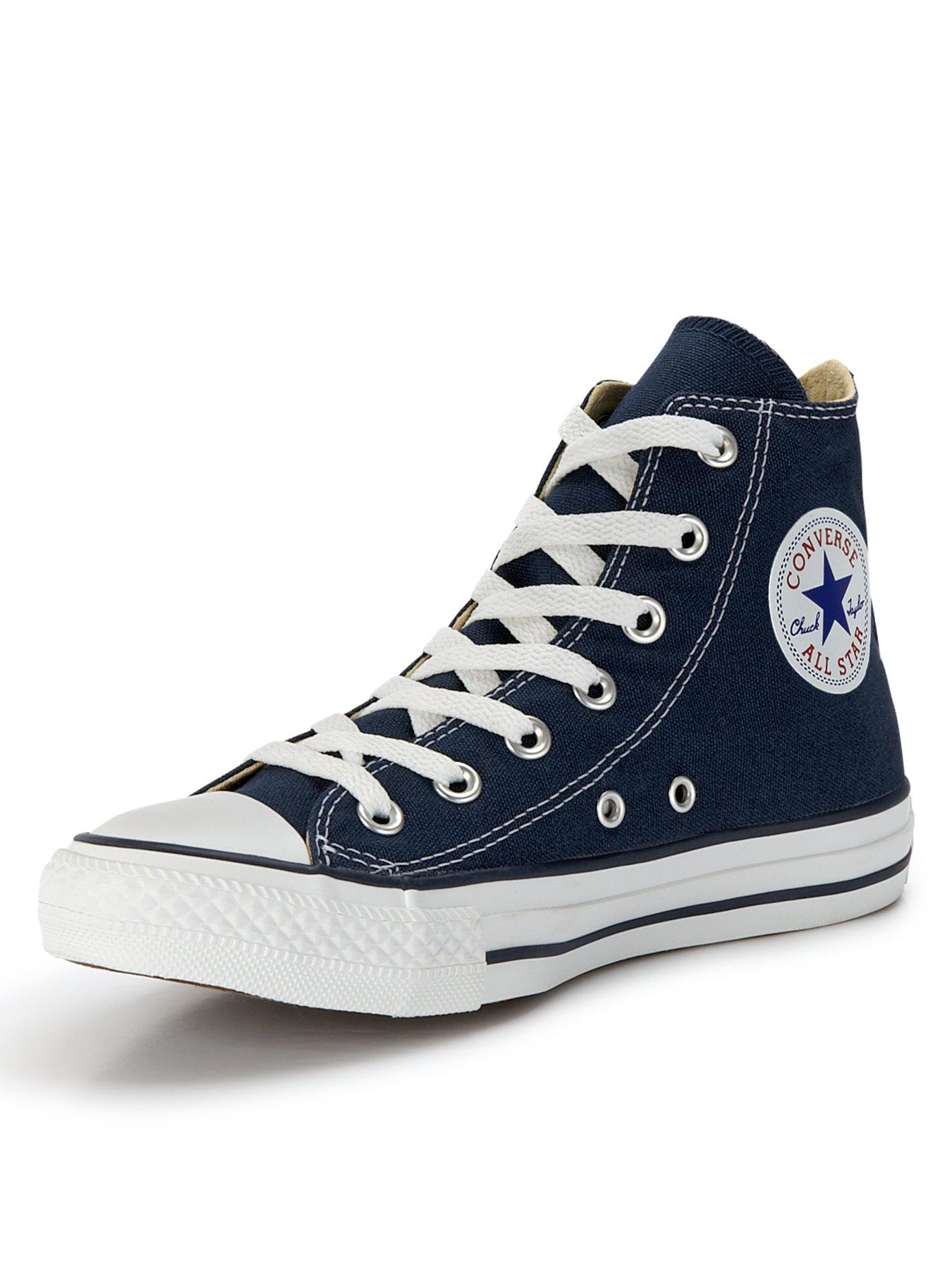 navy blue converse boots