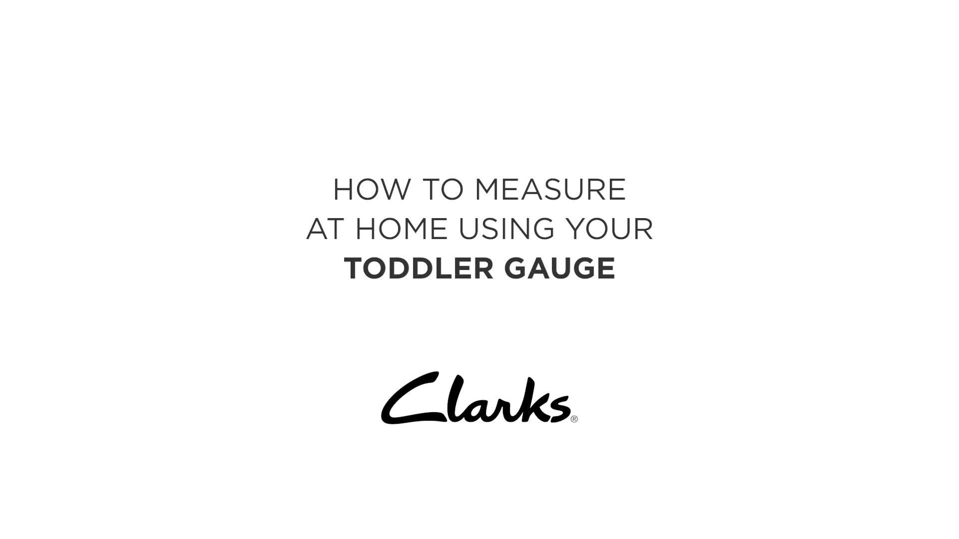 clarks childrens shoe measure