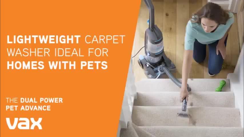 vax ecr2v1p dual power pet advance carpet cleaner grey and blue littlewoodsireland ie